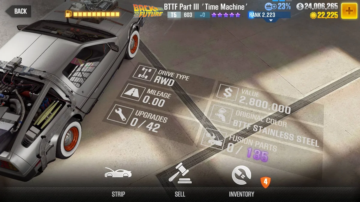 BTTF Part III 'Time Machine' CSR2 fusion parts and tune setup