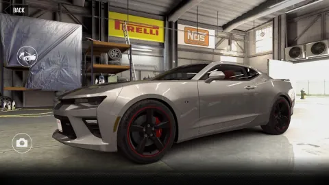 Chevrolet Camaro SS (2016) - Maxed CSR2 Car SilverIce