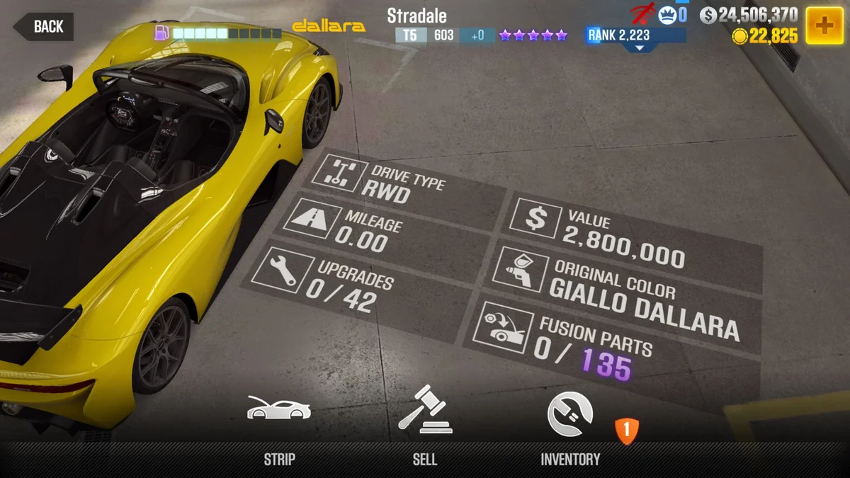 Dallara Stradale CSR2 fusion parts and tune setup