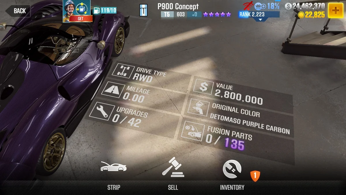 De Tomaso P900 Concept CSR2 fusion parts and tune setup