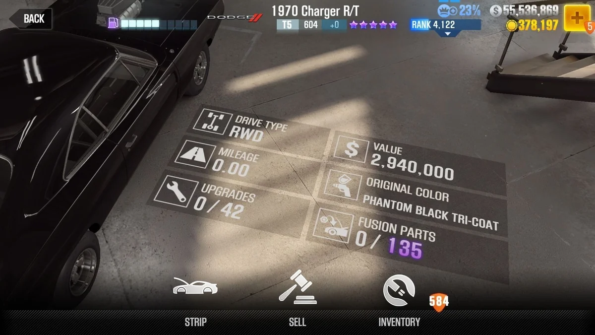 Dodge 1970 Charger R/T CSR2 fusion parts and tune setup