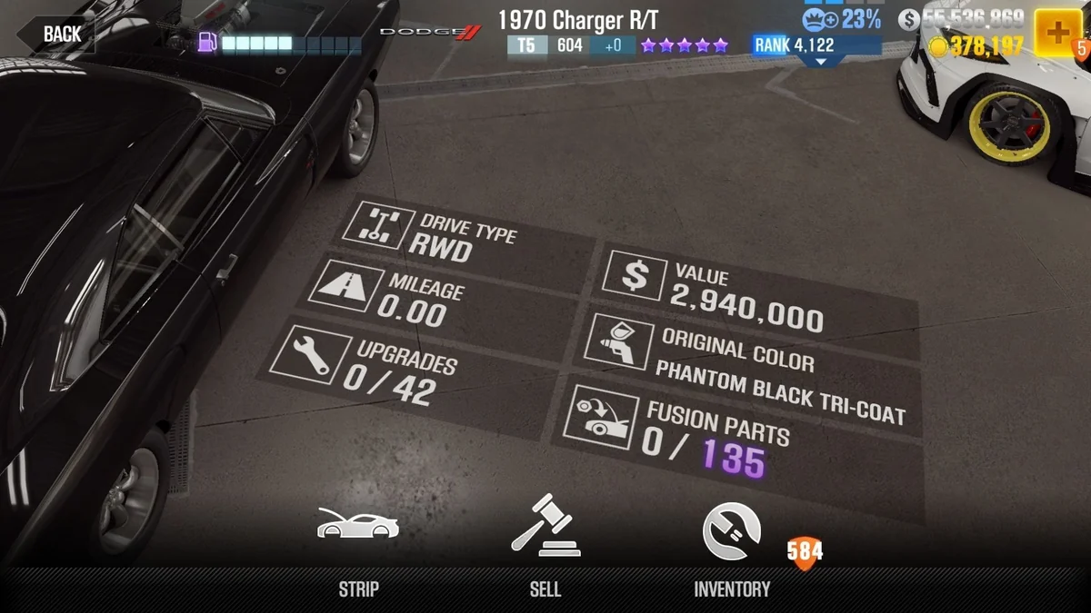 Dodge 1970 Charger R/T CSR2 fusion parts and tune setup