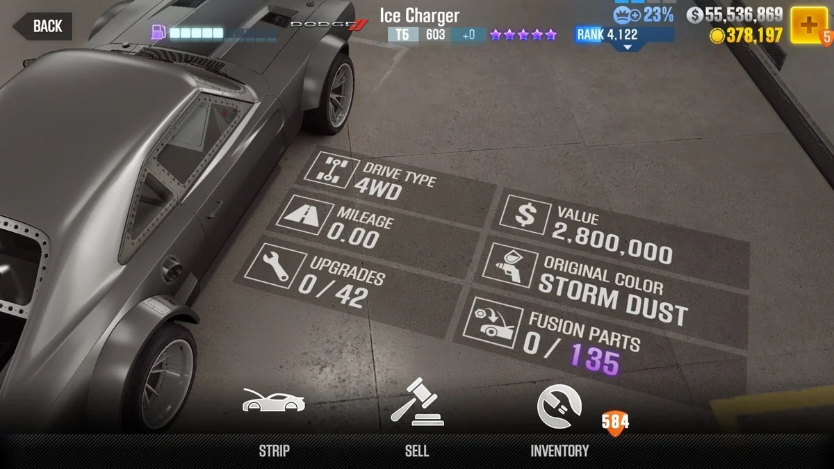 Dodge Ice Charger CSR2 fusion parts and tune setup
