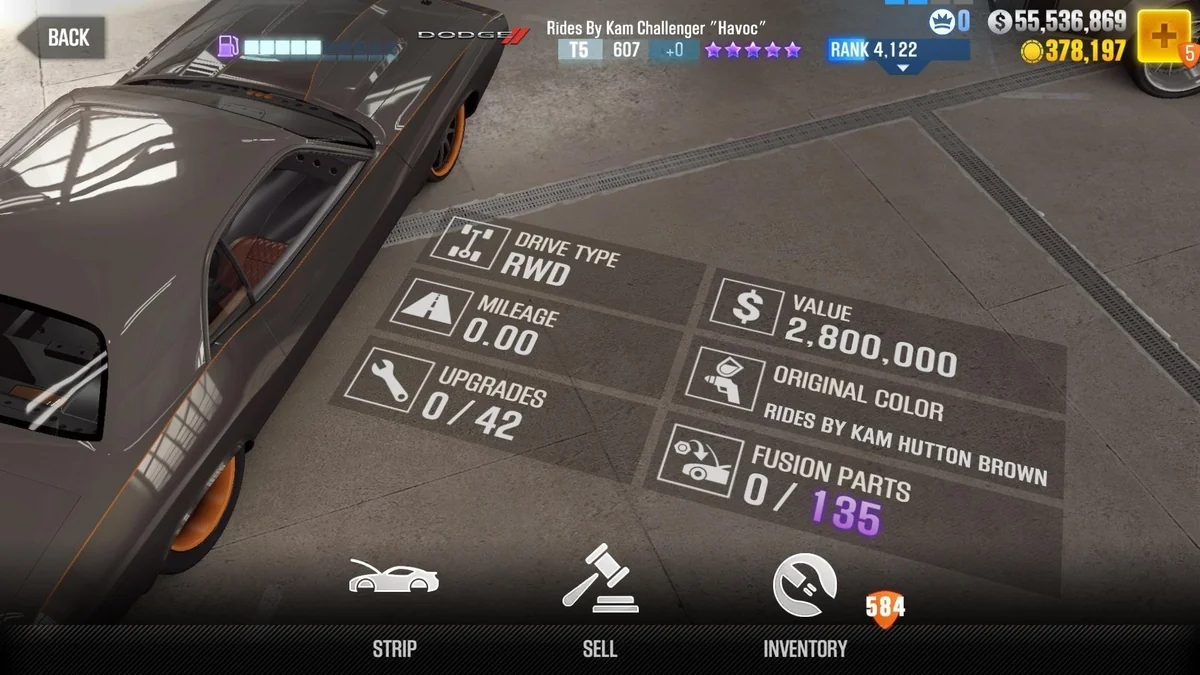 Dodge Rides By Kam Challenger "Hovac" CSR2 fusion parts and tune setup
