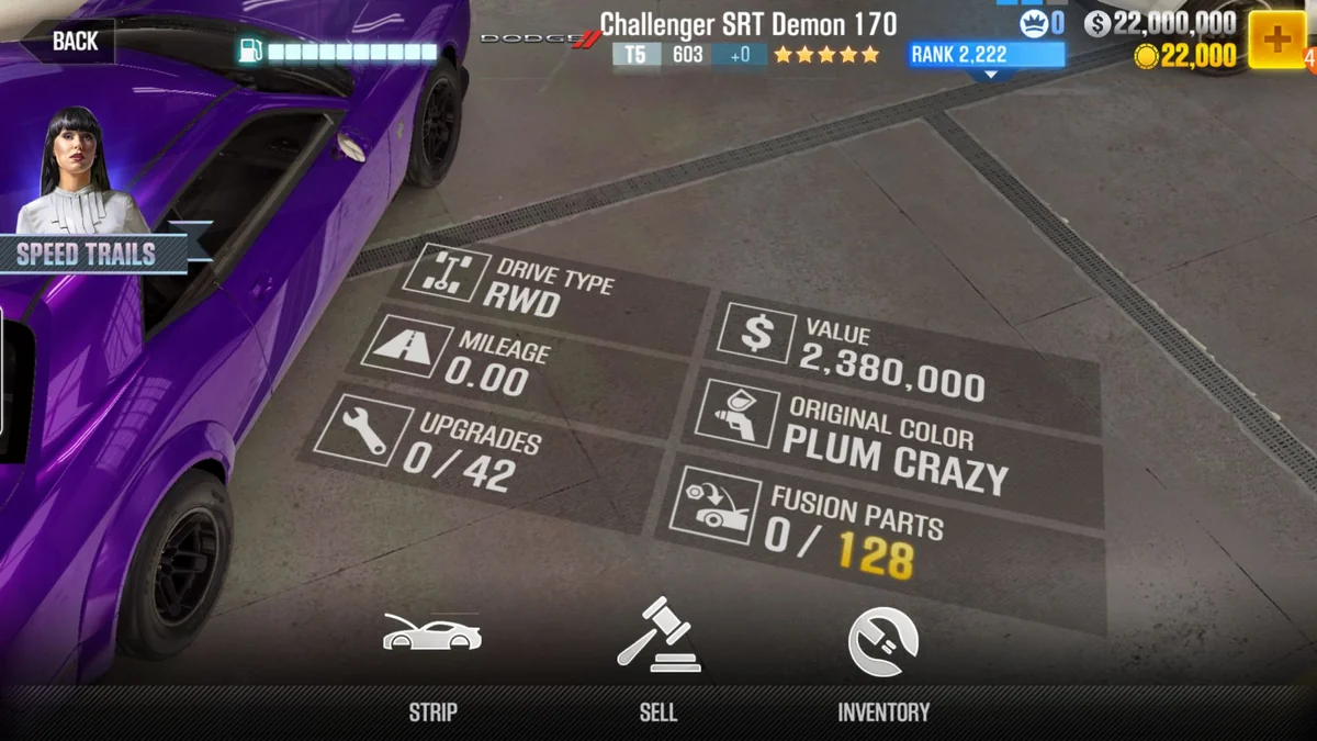 Dodge Challenger SRT Demon 170 CSR2 fusion parts and tune setup