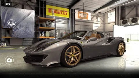 Ferrari 488 Pista Spider (2019) - Maxed CSR2 Car GrigioFerro-Historical