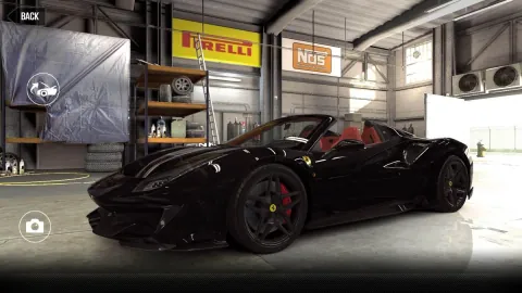 Ferrari 488 Pista Spider (2019) - Maxed CSR2 Car NeroDS
