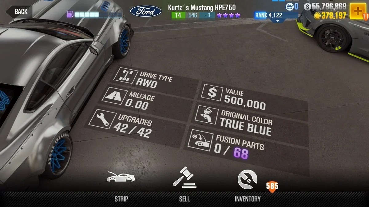 Ford Kurtz's Mustang HPE750 CSR2 fusion parts and tune setup