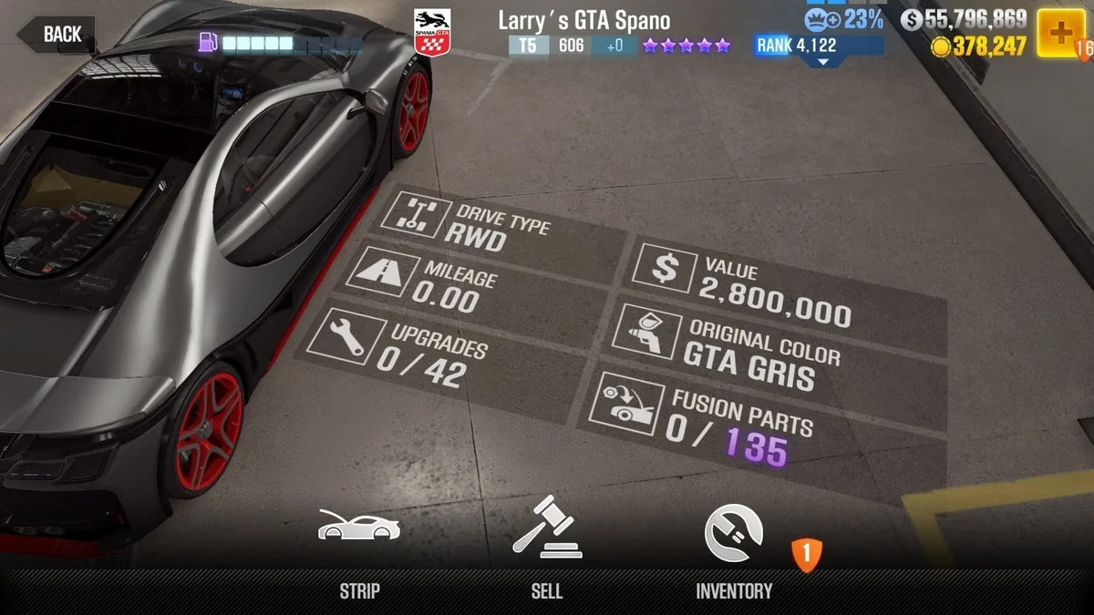 GTA Larry's GTA Spano CSR2 fusion parts and tune setup