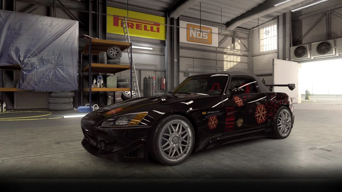 CSR2 Honda Veilside S2000 Black Purple Stars Car