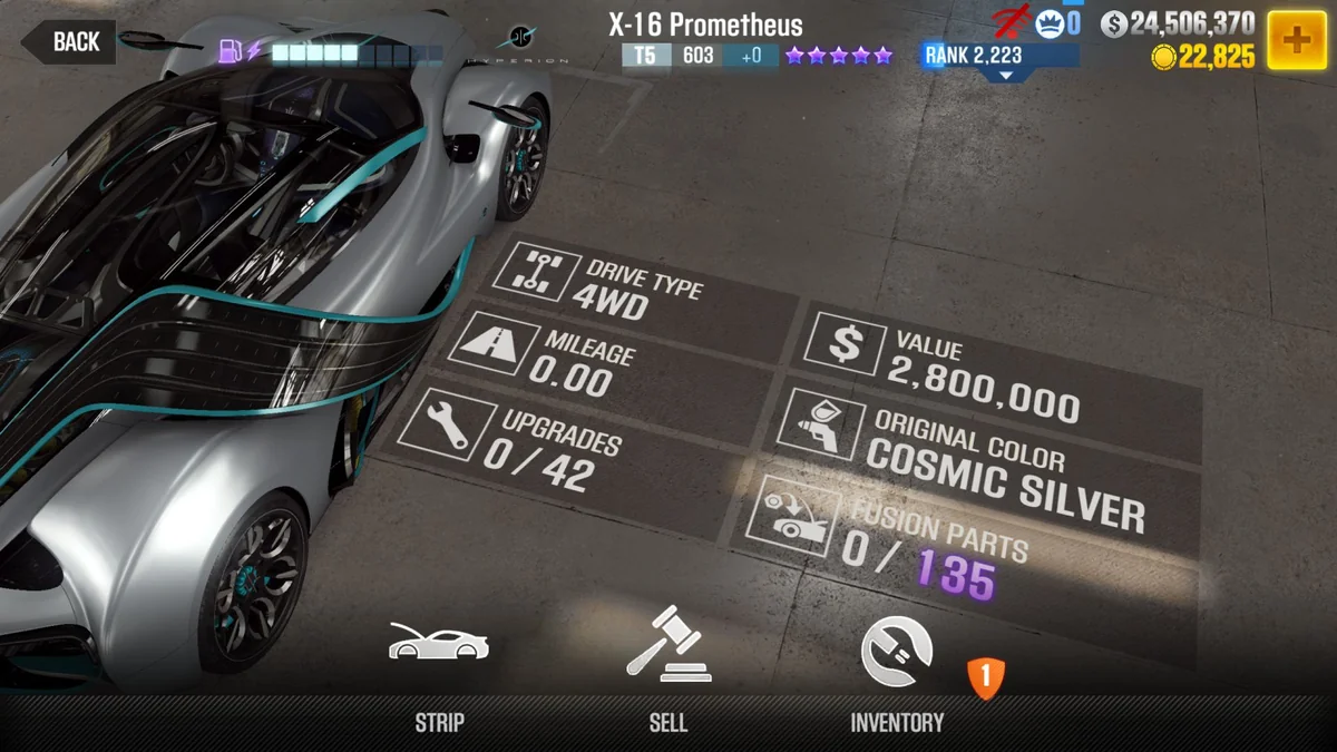 Hyperion X-16 Prometheus CSR2 fusion parts and tune setup
