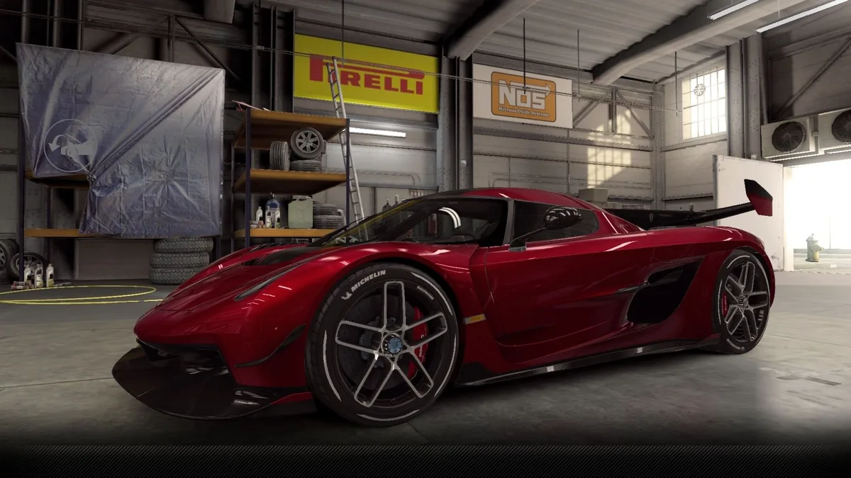 CSR2 Koenigsegg Jesko 'Draco Red' Purple Stars Car