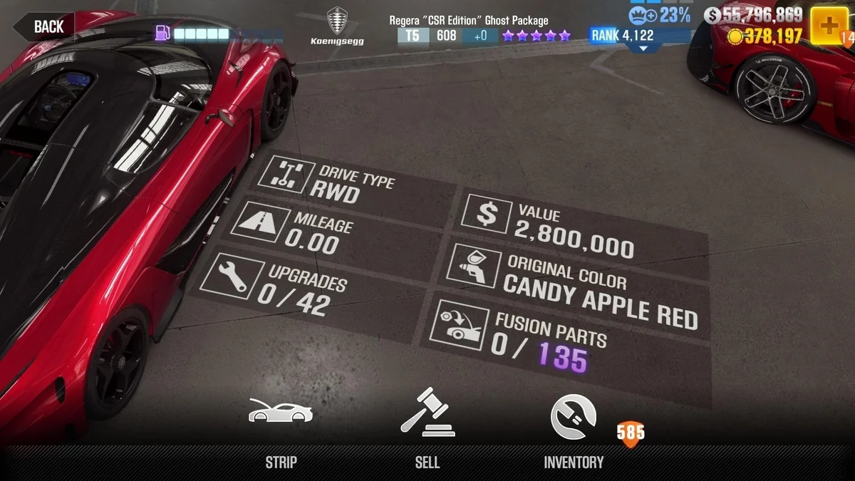 Koenigsegg Regera ''CSR Edition'' Ghost Package CSR2 fusion parts and tune setup