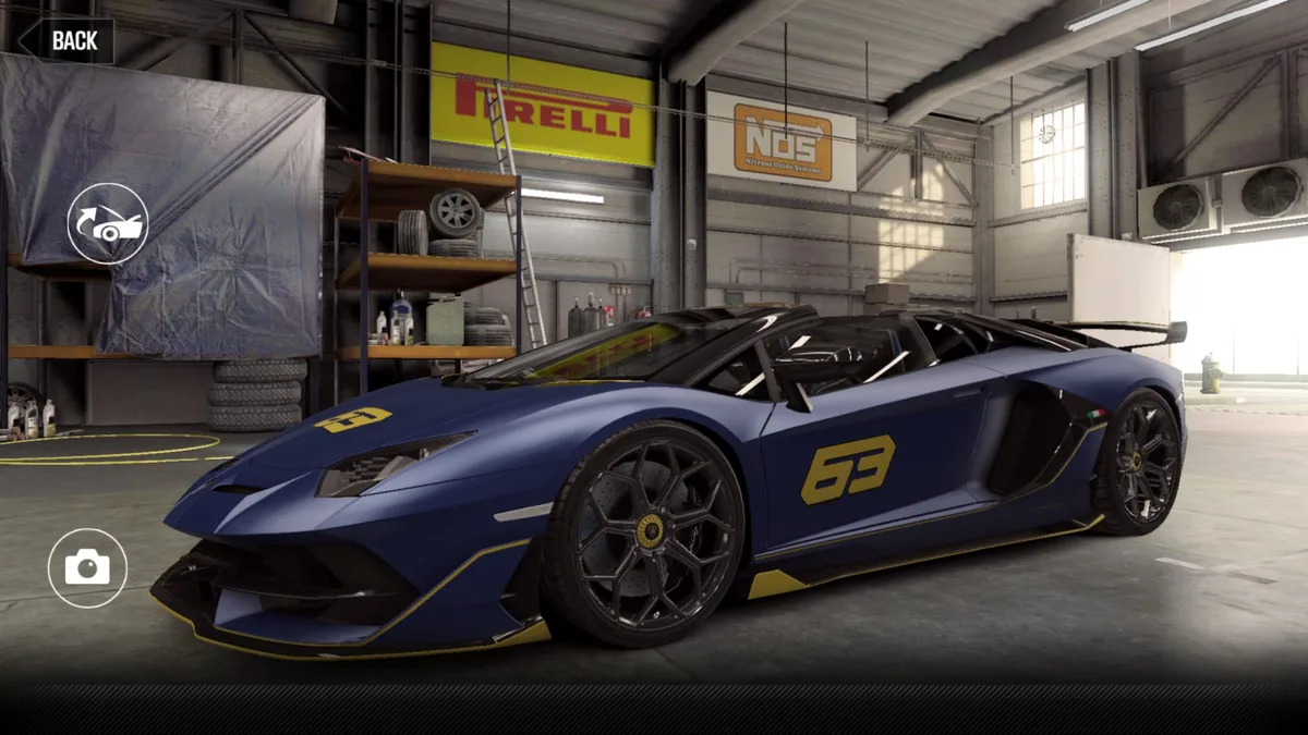 CSR2 Lamborghini Aventador SVJ 63 Roadster Gold Stars Car