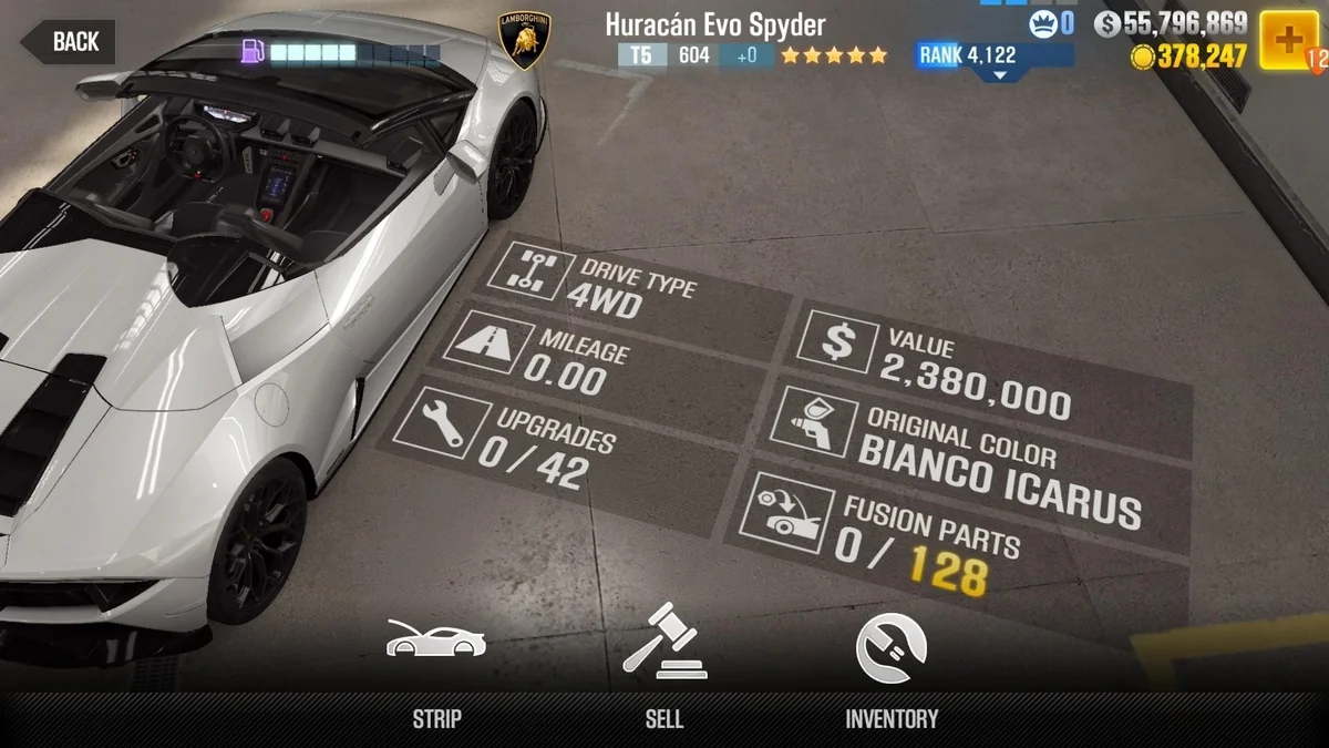 Lamborghini Huracan Evo Spyder CSR2 fusion parts and tune setup