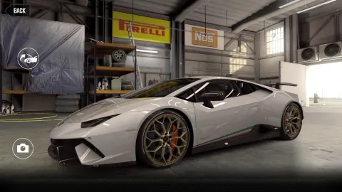 Lamborghini Huracan Performante (2018) - Maxed CSR2 Car BiancoMonocerus