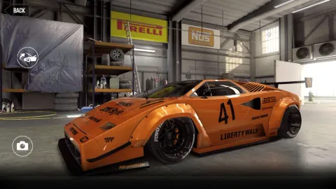 Lamborghini LB Countach LP (1988) - Maxed CSR2 Car Lamborghini LB Countach 1988 (ArancioAtlas) 2