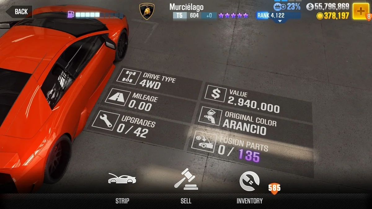 Lamborghini Roman's Murcielago CSR2 fusion parts and tune setup