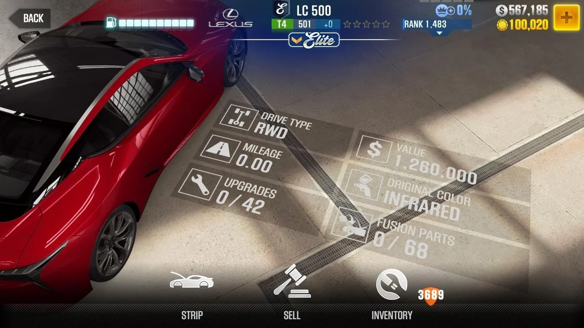 Lexus LC 500 CSR2 fusion parts and tune setup