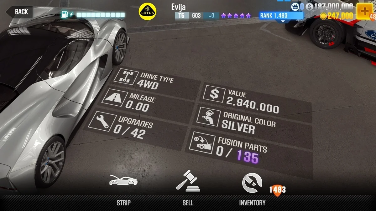 Lotus Evija CSR2 fusion parts and tune setup