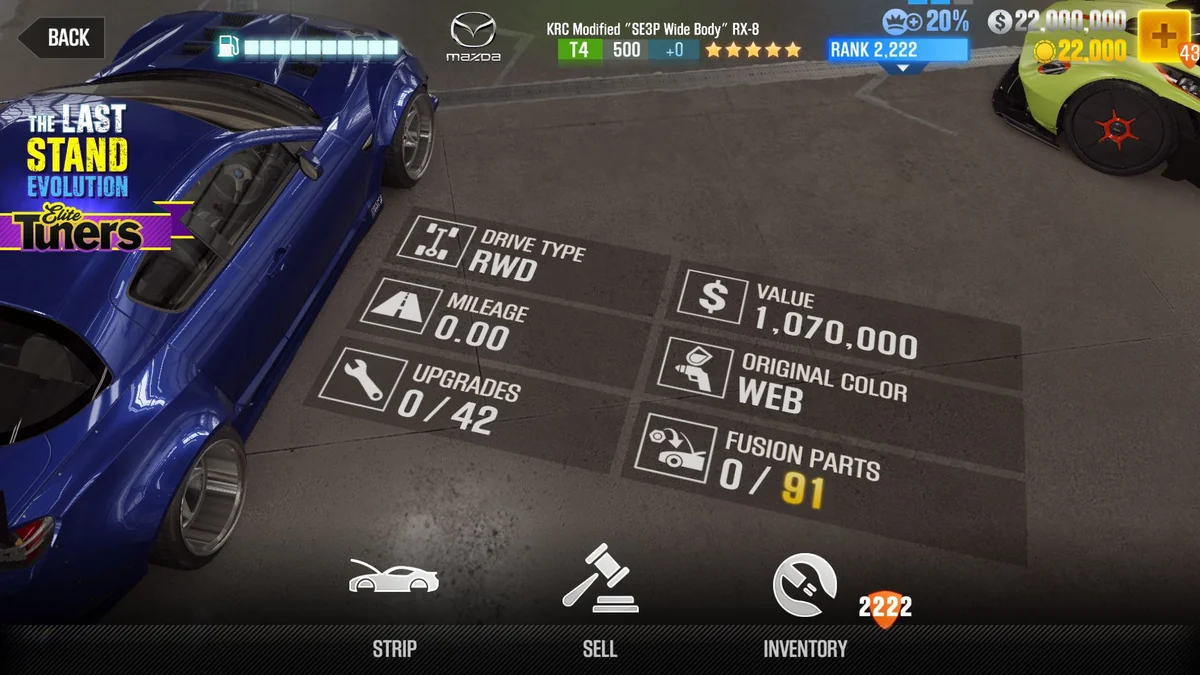 Mazda KRC Modified ''SE3P Wide Body'' RX-8 CSR2 fusion parts and upgrade breakdown, tier 4 purple star car