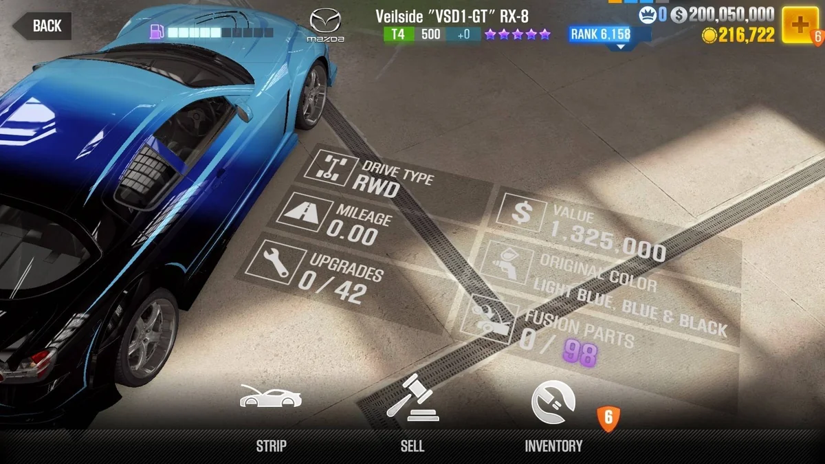 Mazda Veilside ''VSD1-GT'' RX-8 CSR2 fusion parts and tune setup