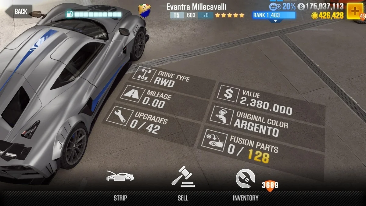 Mazzanti Evantra Millecavalli CSR2 fusion parts and tune setup