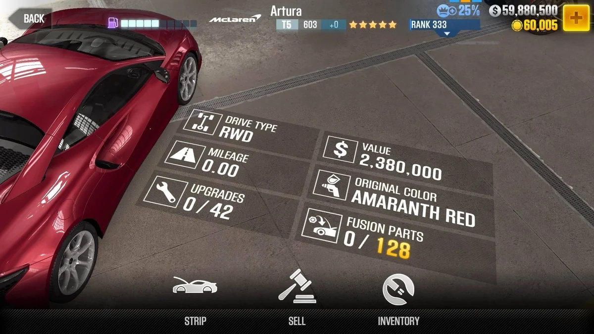 McLaren Artura CSR2 fusion parts and tune setup
