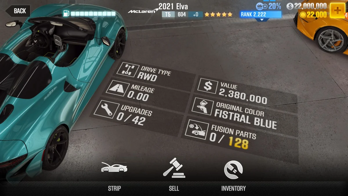 McLaren 2021 Elva CSR2 fusion parts and tune setup