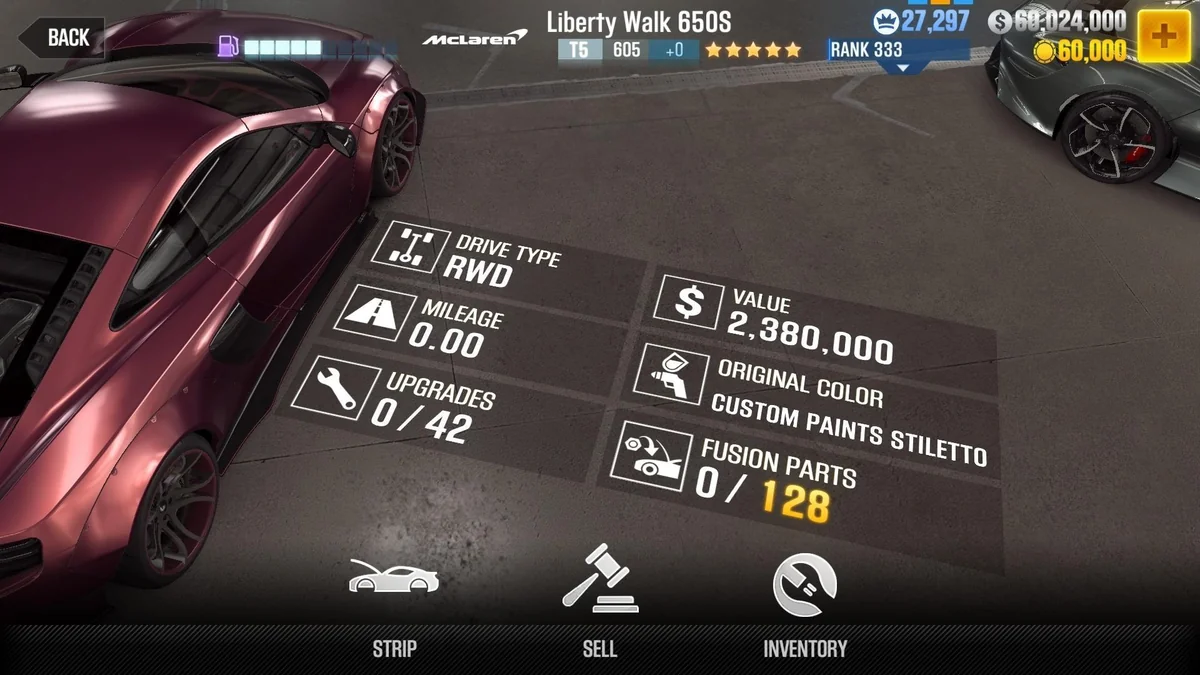 McLaren Liberty Walk 650S CSR2 fusion parts and tune setup