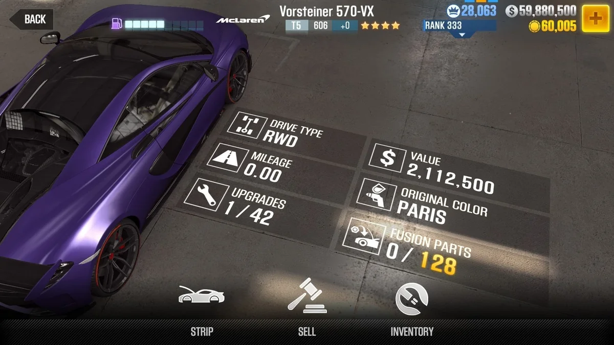 McLaren Vorsteiner 570-VX CSR2 fusion parts and tune setup