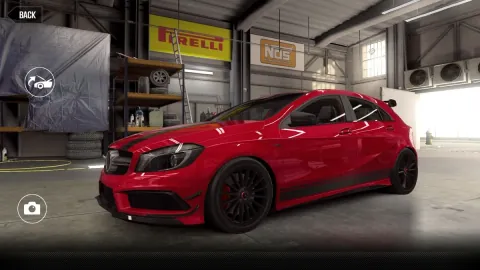 CSR2 Mercedes-Benz Ruby Rose's A 45 AMG Purple Stars Car