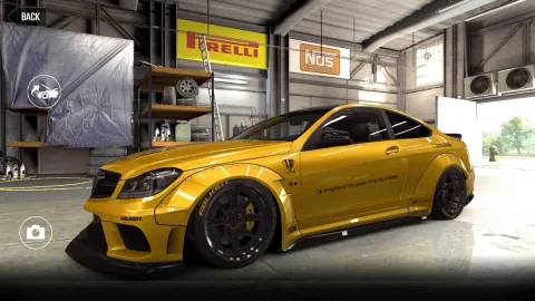 CSR2 Mercedes-Benz LB C 63 AMG Black Series Gold Stars Car