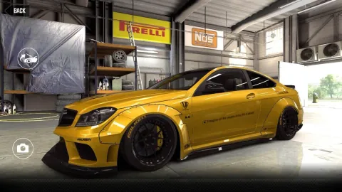 CSR2 Mercedes-Benz LB C 63 AMG Black Series Gold Stars Car