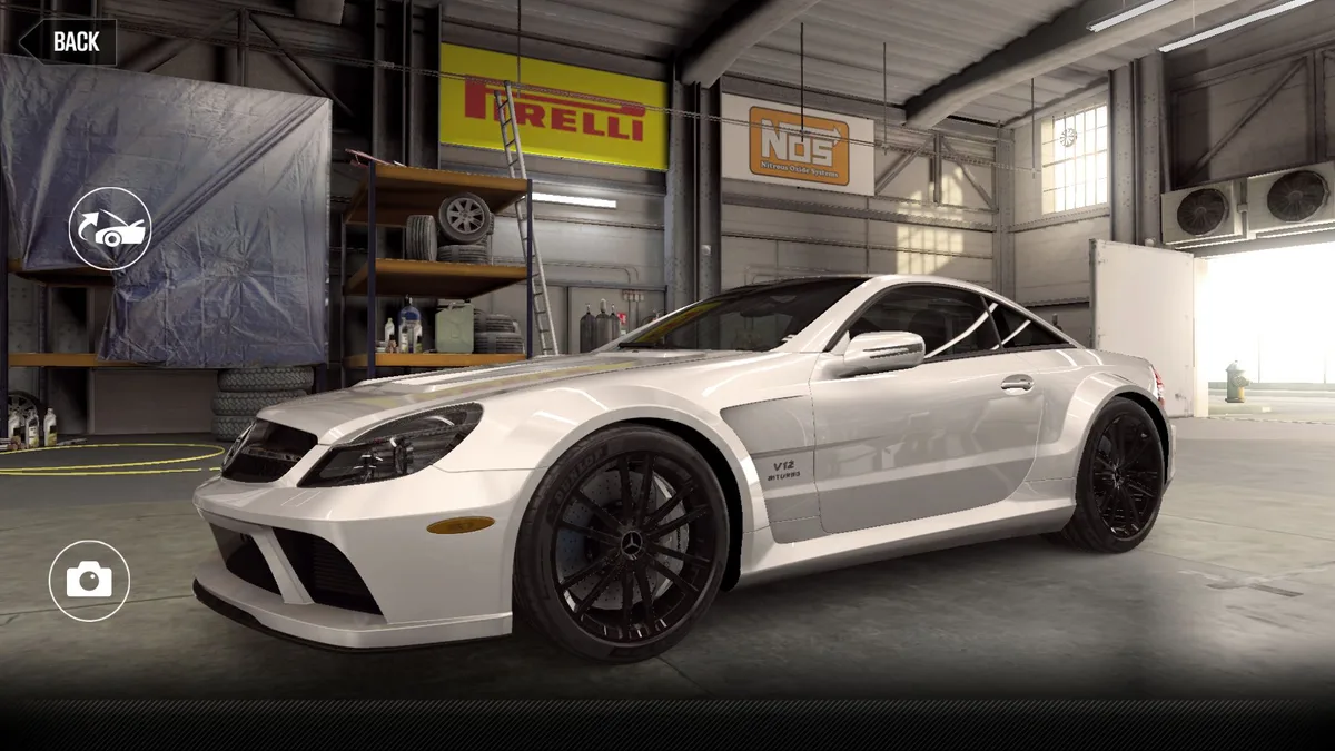 CSR2 Mercedes-Benz SL 65 AMG Black Series Gold Stars Car