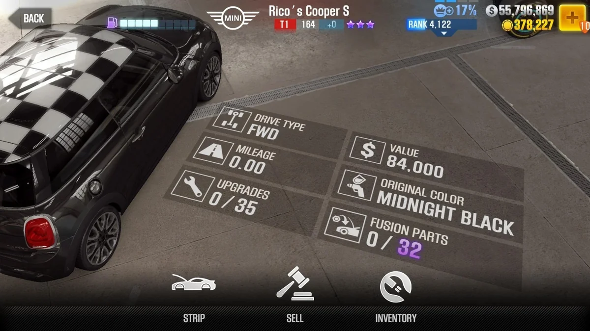 Mini Rico's Cooper S CSR2 fusion parts and tune setup