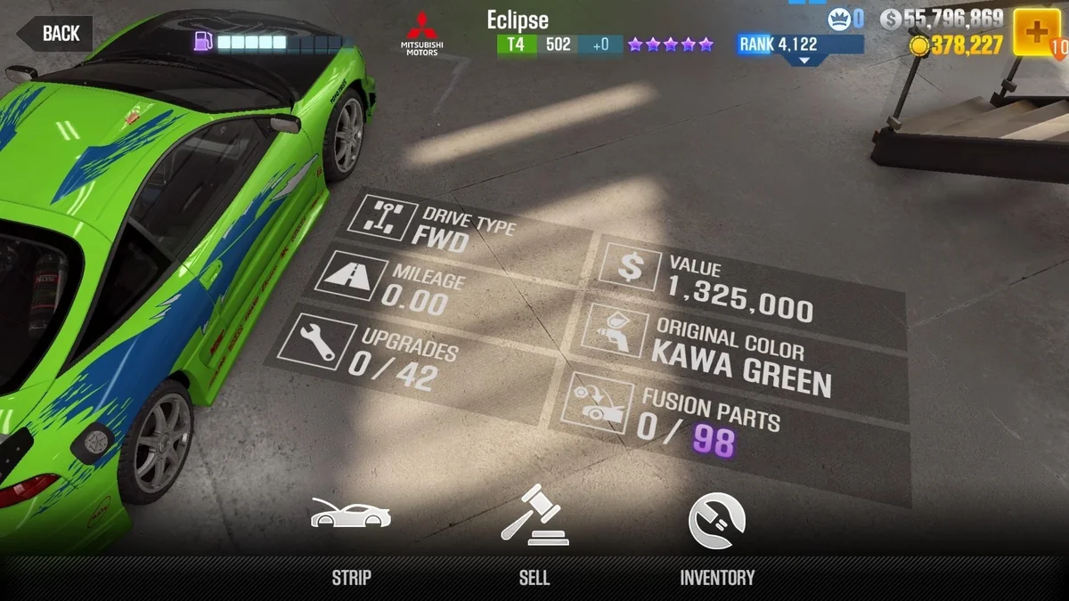 Mitsubishi Eclipse CSR2 fusion parts and tune setup