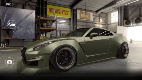 Nissan KRC Japan GTRR35 (2017) - Maxed CSR2 Car ArmyGreen