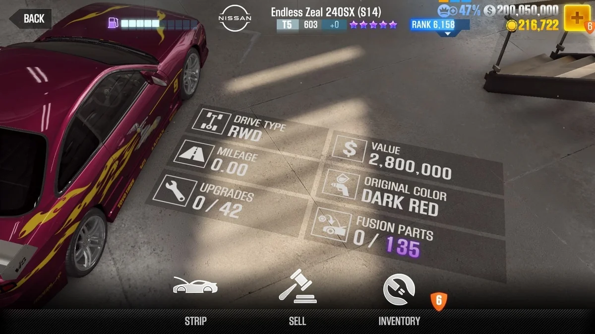 Nissan Letty's Endless Zeal 240SX (S14) CSR2 fusion parts and tune setup