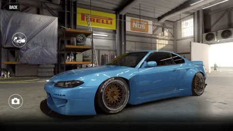 CSR2 Nissan Silvia (S15) Rocket Bunny Gold Stars Car