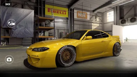 CSR2 Nissan Silvia (S15) Rocket Bunny Gold Stars Car