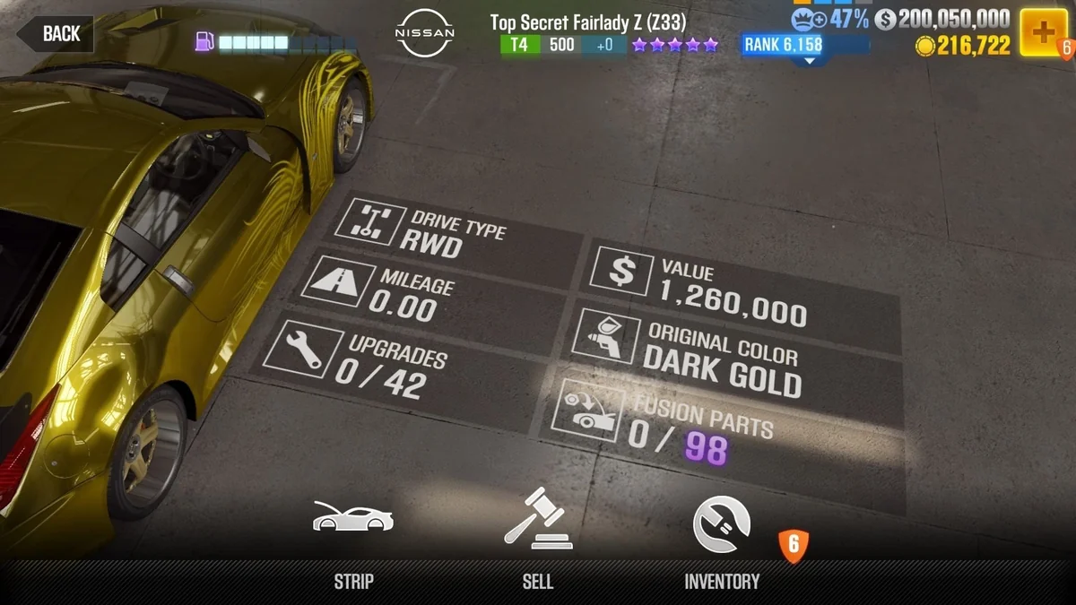 Nissan Morimoto's Top Secret Fairlady Z (Z33) CSR2 fusion parts and tune setup