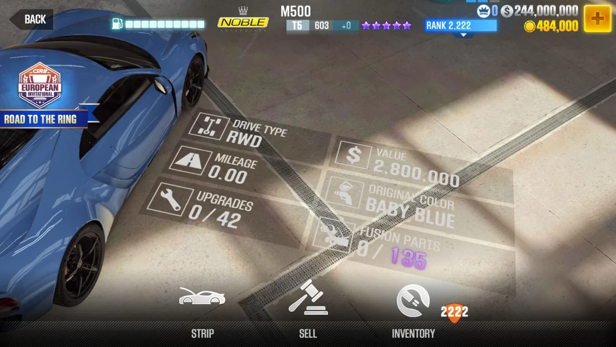 Noble M500 CSR2 fusion parts and tune setup