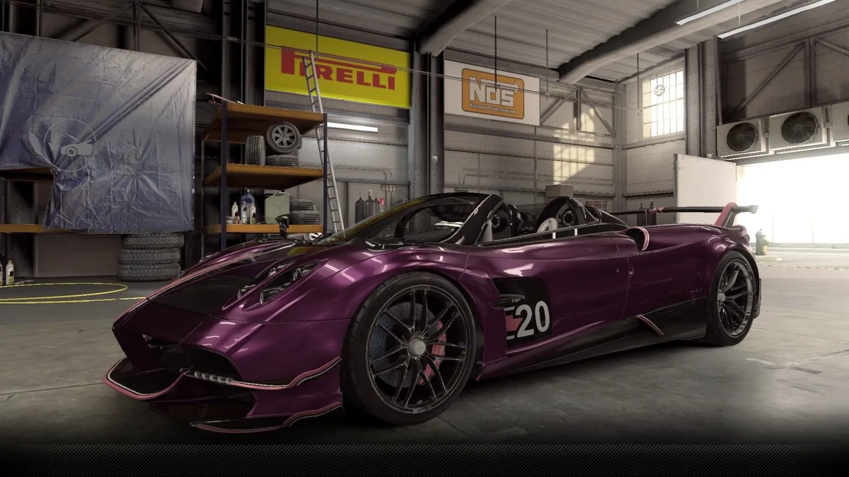 CSR2 Pagani Huayra Roadster BC 'Drago Viola Edition' Purple Stars Car