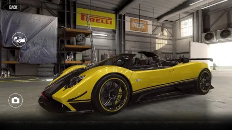 Pagani Zonda Cinque Roadster (2010) - Maxed CSR2 Car BahrainYellow