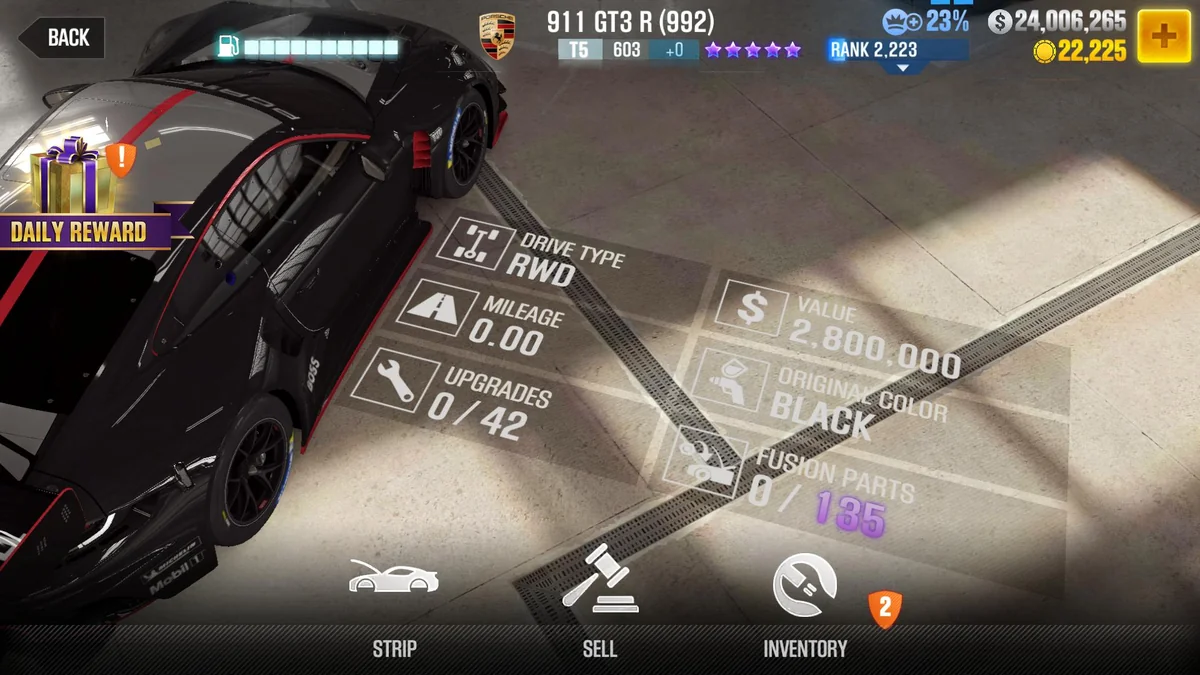 Porsche 911 GT3 R (992) CSR2 fusion parts and tune setup