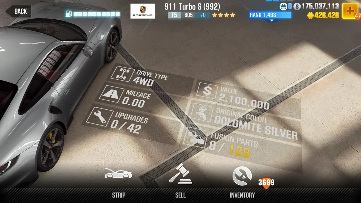 Porsche 911 Turbo S (992) CSR2 fusion parts and tune setup