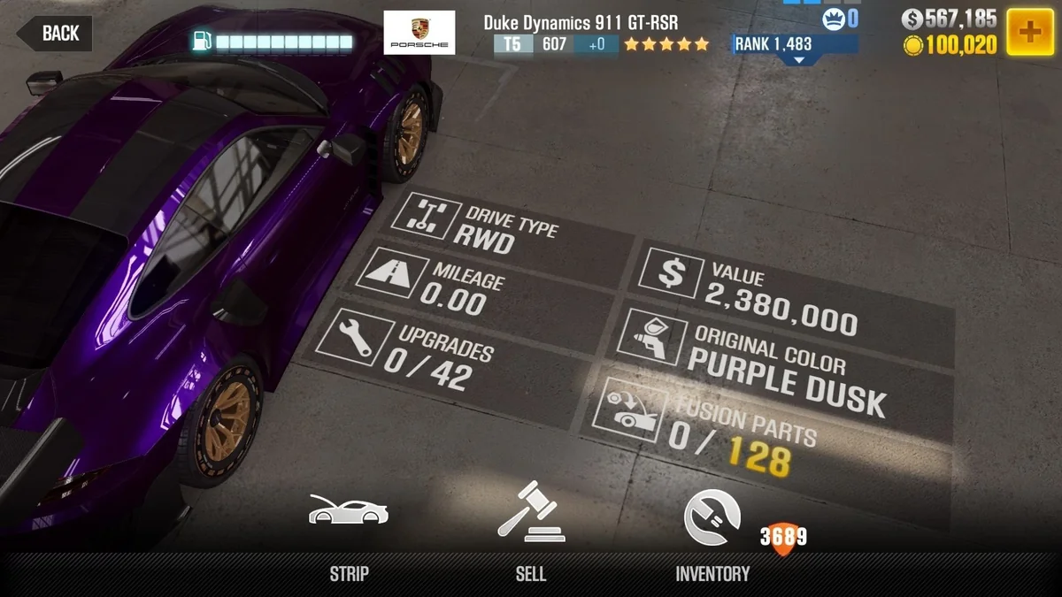 Porsche Duke Dynamics 911 GT-RSR CSR2 fusion parts and tune setup