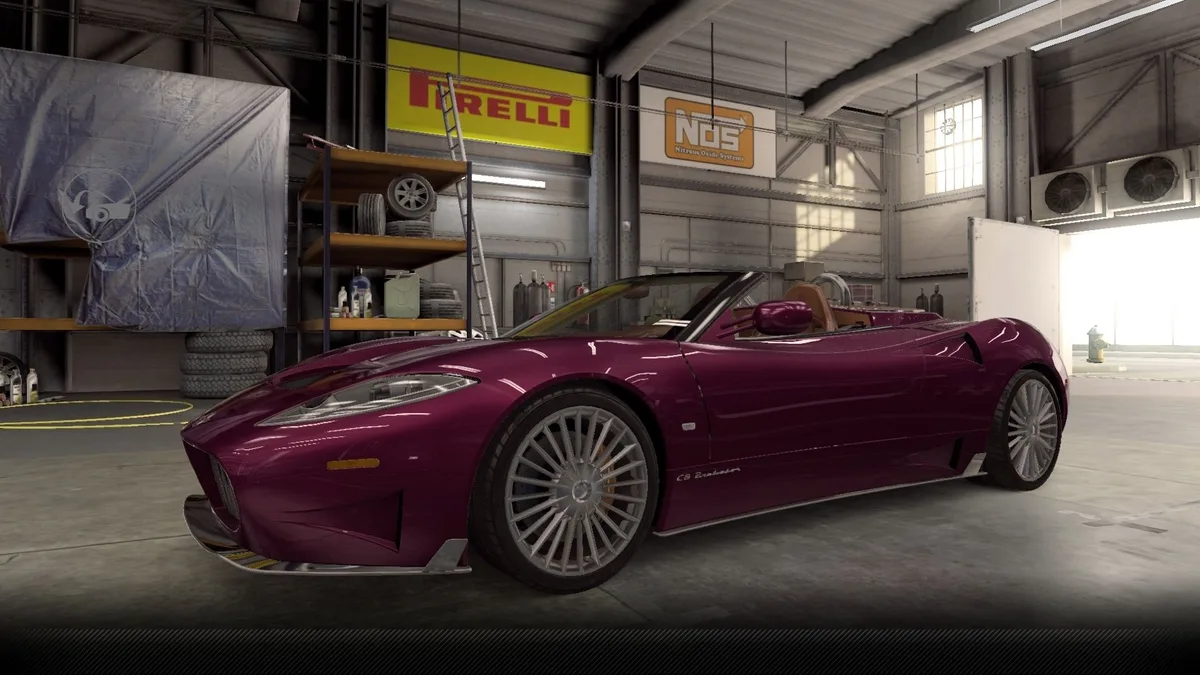 CSR2 Spyker C8 Preliator Spyder Purple Stars Car
