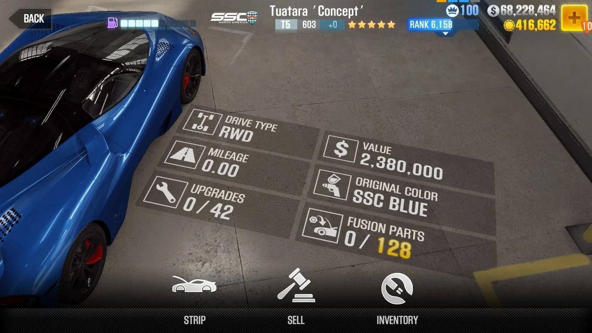 SSC Tuatara 'Concept' CSR2 fusion parts and tune setup